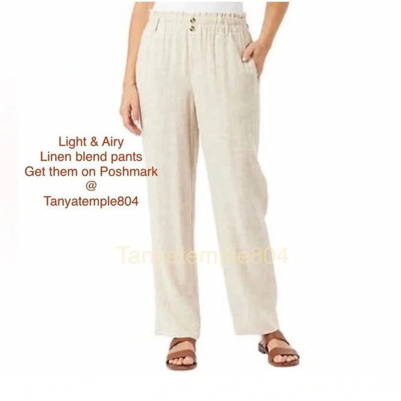 Briggs Ladies' Linen Blend Pant - Picture 1 of 16